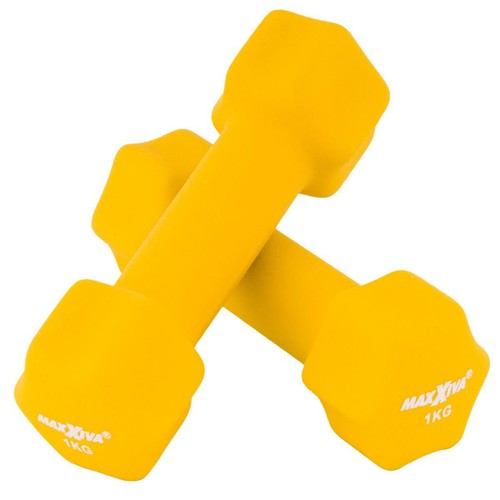 Maxxiva hantel set - hantel-set, gelb